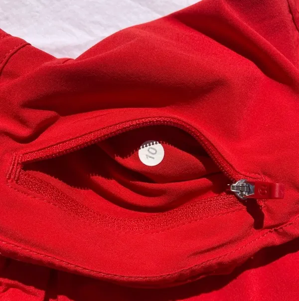 Lululemon Tracker Low-Rise Lined Short 4” Size 10 Love Red - Image 6