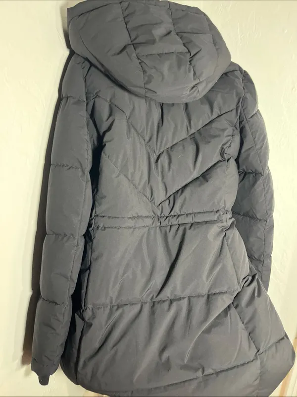 Calvin Klein Women's Black Puffer Coat with Hood Classic retail $400 - Image 9