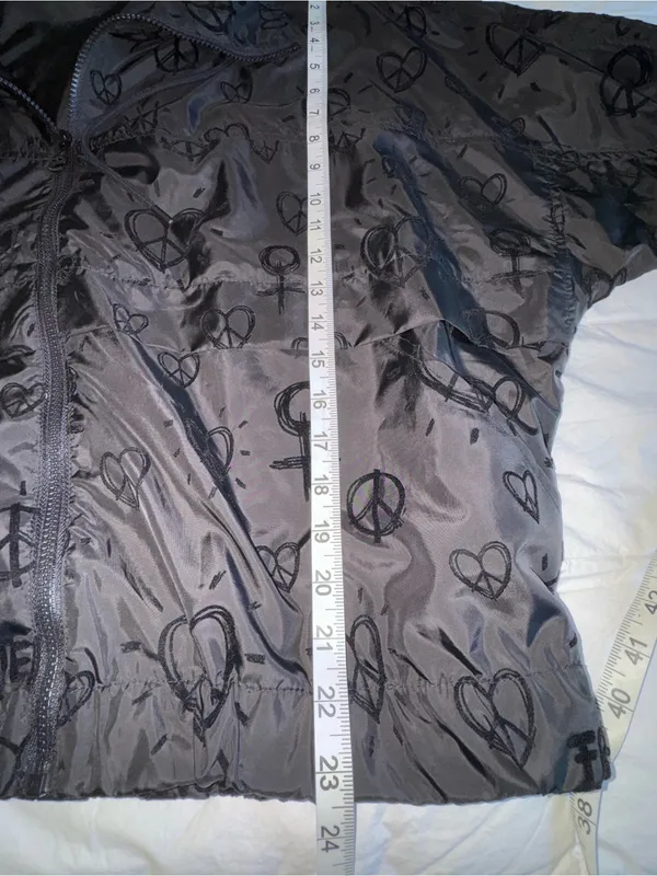 Desigual Black Lined Jacket with Branded Neck Label - Image 11