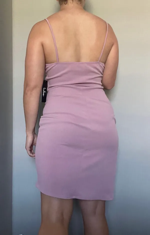 Lulu’s Mauve Pink Mini Dress Size Medium - Image 4