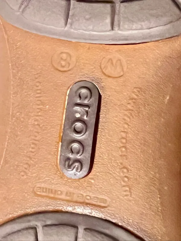 CROCS Women's Carlie Flat Size 8  Rubber Jelly Open Toe Slip On Shoe - Image 10