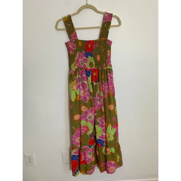 Entro Floral Smocked Maxi Dress size‎ small - Image 2