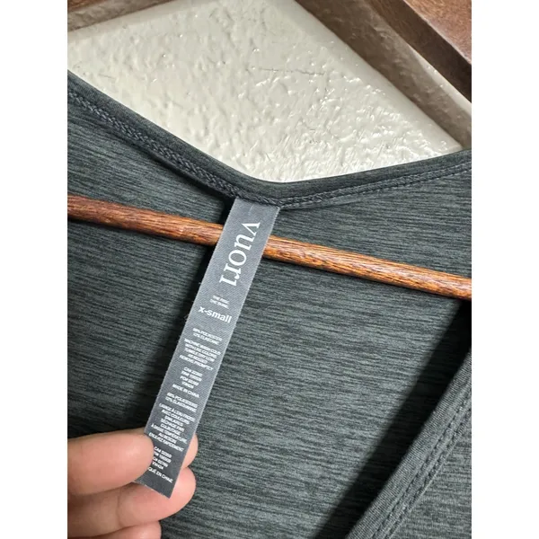 Vuori All Day Jumpsuit Jogger size XS Heather Olive Green Athleisure - Image 4