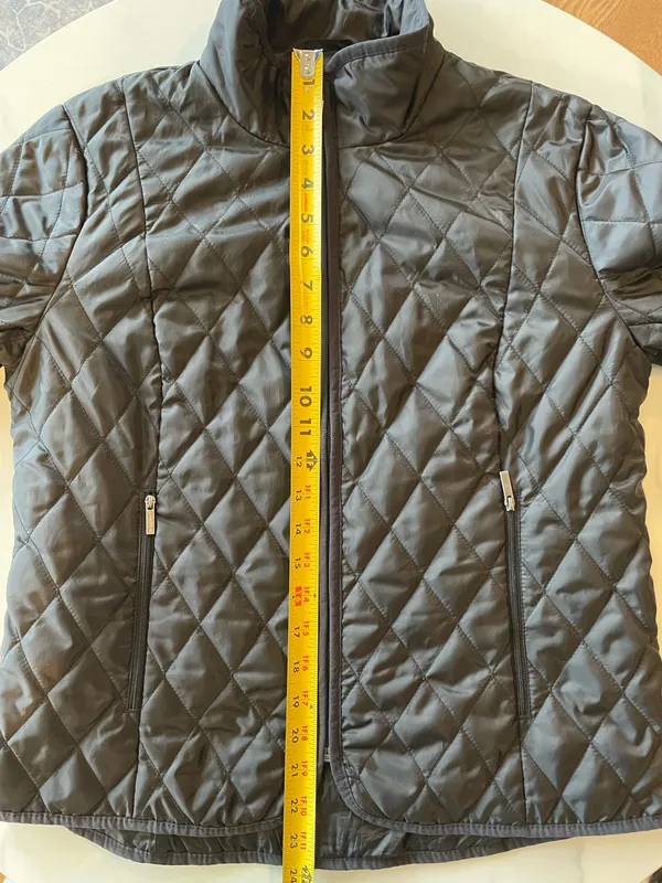 Lands’ End Women’s Black Quilted Zip Lightweight Primaloft Jacket Size S 6-8 - Image 10
