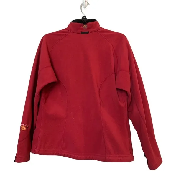 Mountain Hardwear red fleece zipper jacket‎ women’s size 8 - Image 2