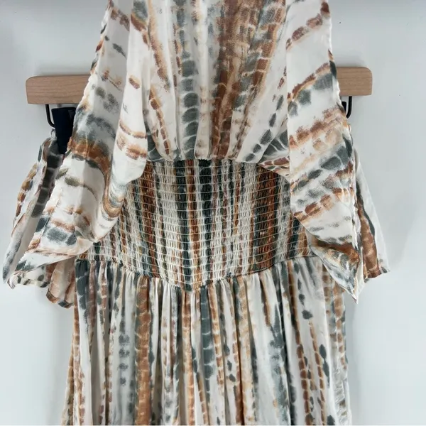 Free People Summer Vibes Tie‎ Dye Flounce Overlay Tube Jumpsuit - Image 6
