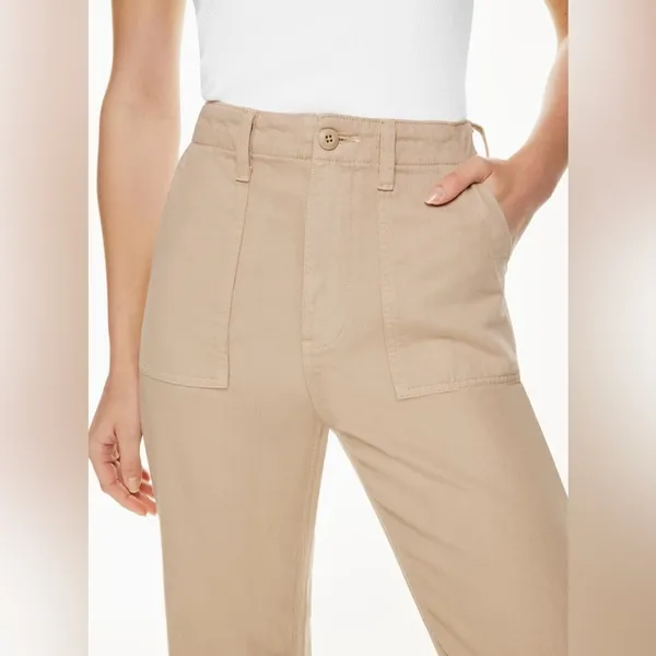 Aritzia DENIM FORUM The '90s Utility Hi-Rise‎ Loose Jean Humus Beige Size 29 - Image 11