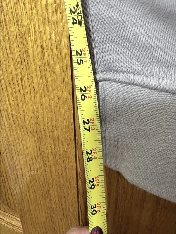 Reebok Men’s S Gray Fleece Jogger Sweatpants Elastic Waist Tapered Leg NWT - Image 5