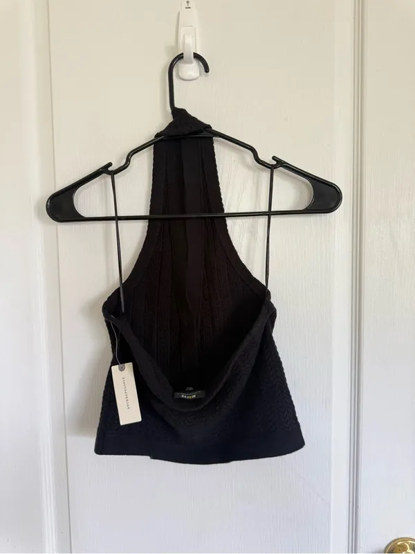 Anthropologie Maeve NEW Halter Cable Sweater Vest - Image 7