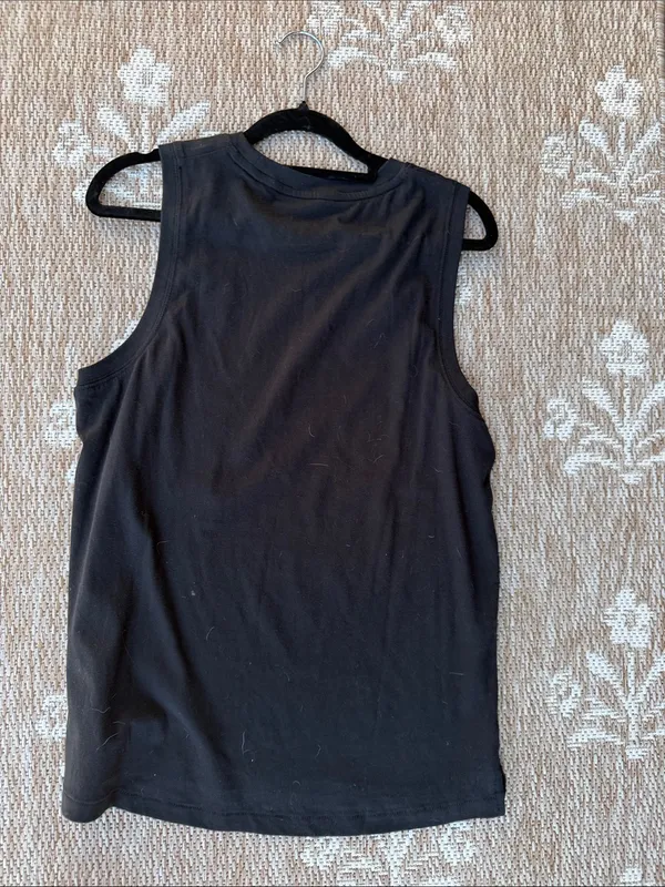 NWT Fabletics Black Cotton Tank Top - Image 5