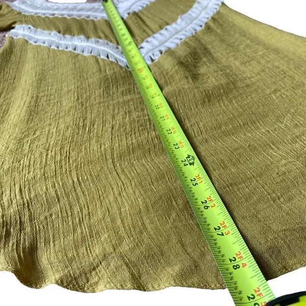 Wishlist Boho Chartreuse ￼Crochet Tunic Top - Image 7