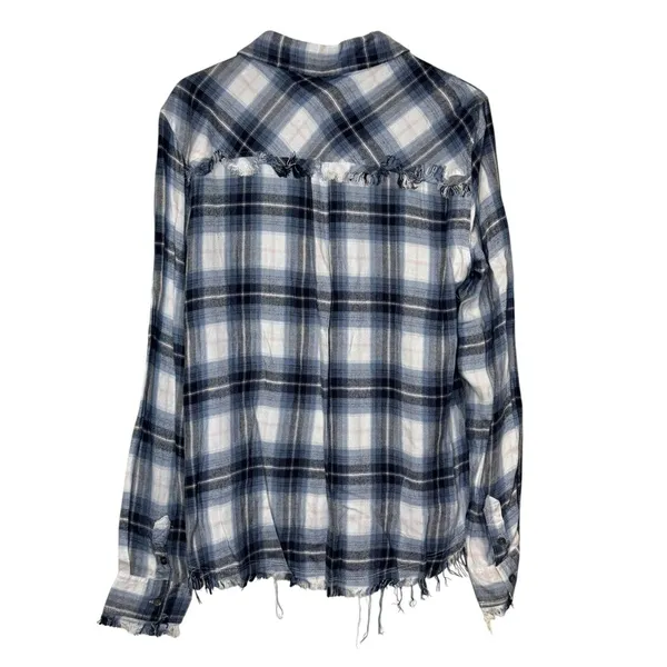 Workshop Republic Clothing Women's‎ Shirts Flannel Plaid Button Down Medium NWT - Image 8
