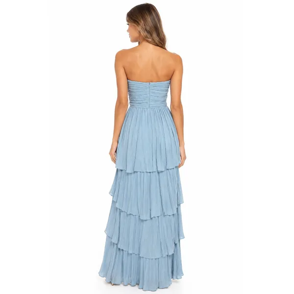Lulus Slate Blue Formal Maxi Dress Size XL Long - Image 2
