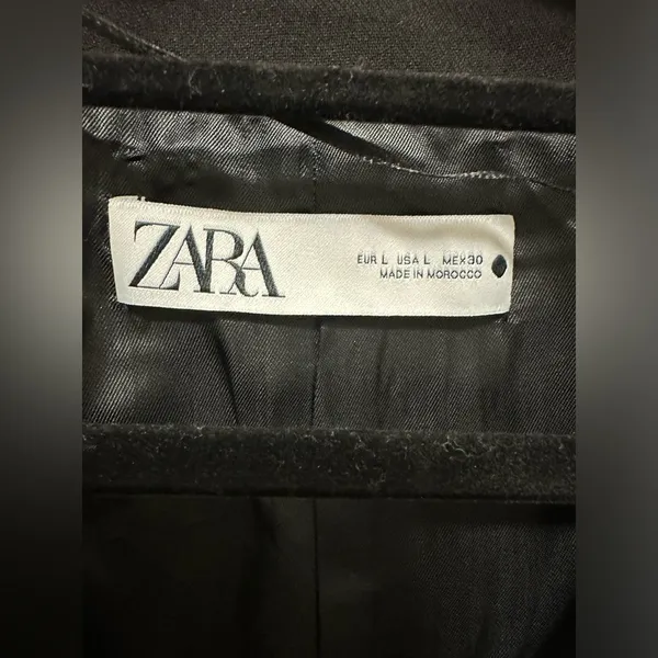 NWT Zara Contemporary Vest Black Large - Image 6