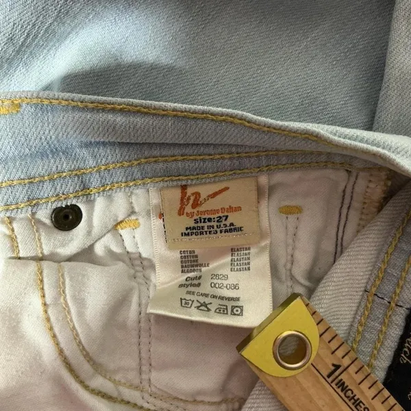Y2K Citizens of Humanity Ingrid 002 Low Waist Flare‎ Jeans Light Wash Stretch 27 - Image 5