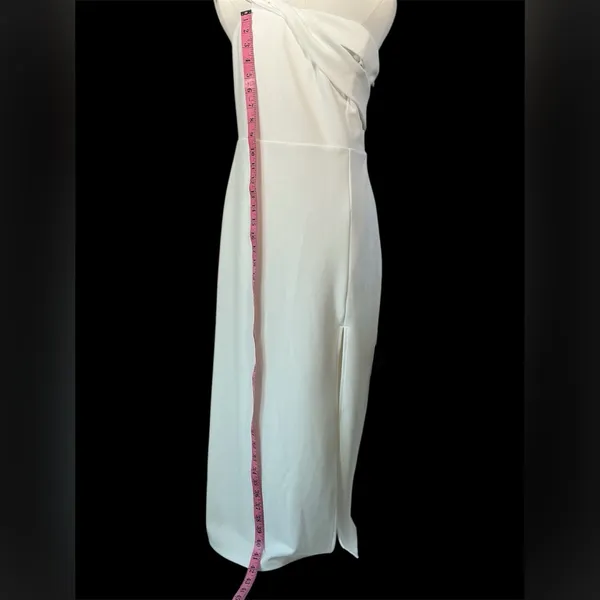 Lulu's White One Shoulder Dress‎ - Image 3