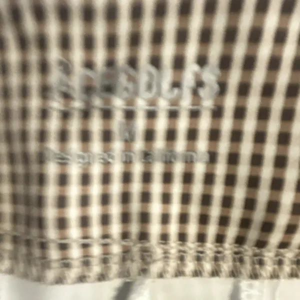 AceGolfs Women's Brown/White Gingham Bermuda Golf Shorts M NWT - Image 4