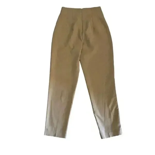 ZARA High Waisted High Rise Viscose Blend Taupe Beige Women’s Pants SZ S #2013 - Image 8