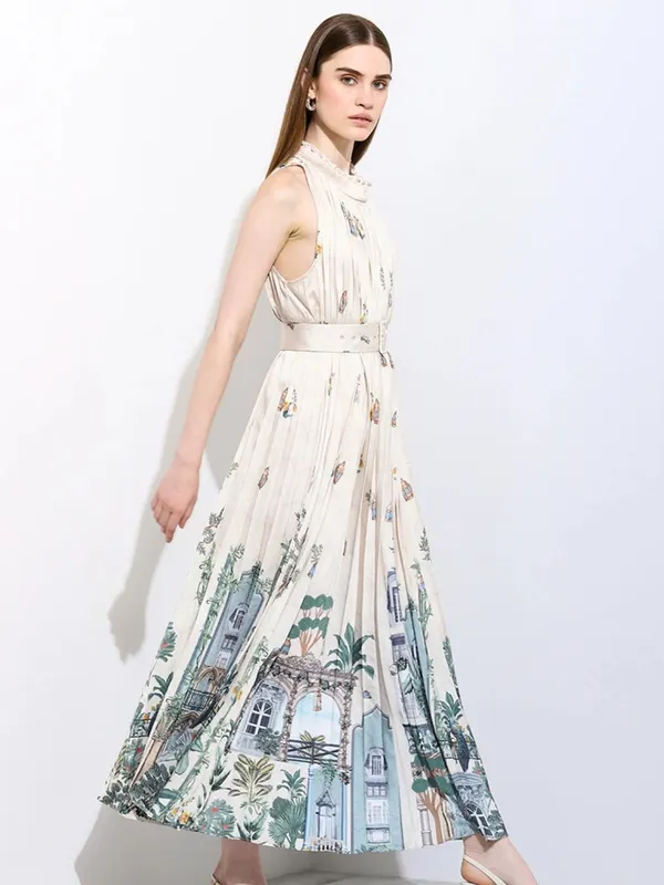 Ranna Gill for Antropologie Aria Pleated Maxi‎ Dress - Size S. - Image 7