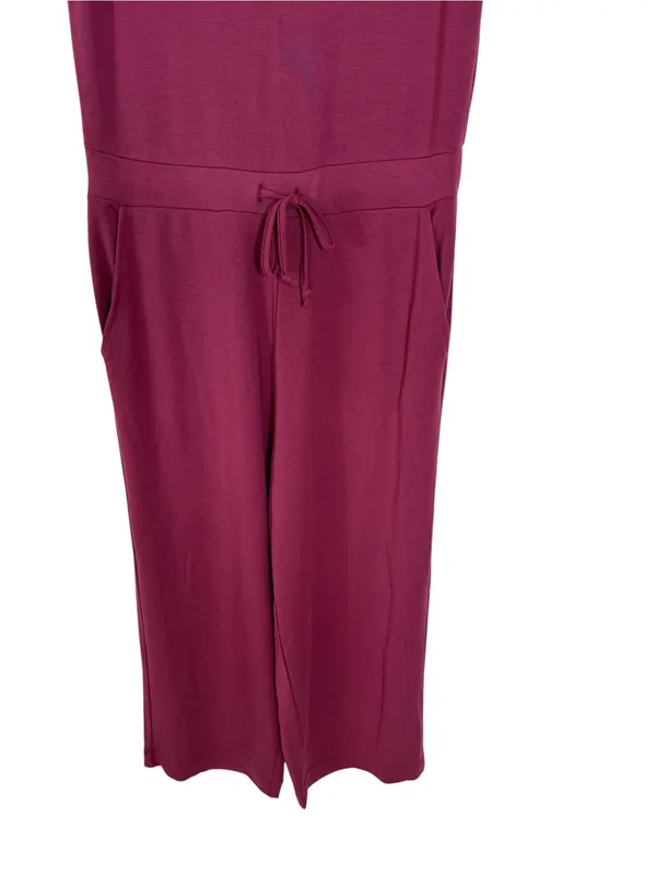 NWT Quince French Terry Modal Jumpsuit Rose Stretchy Size Small - Image 8