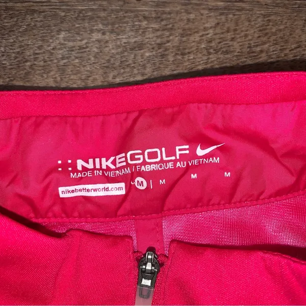Nike Golf 1/4 Zip NFL Philadelphia Eagles Women’s Size Medium Pink/White/Green - Image 3