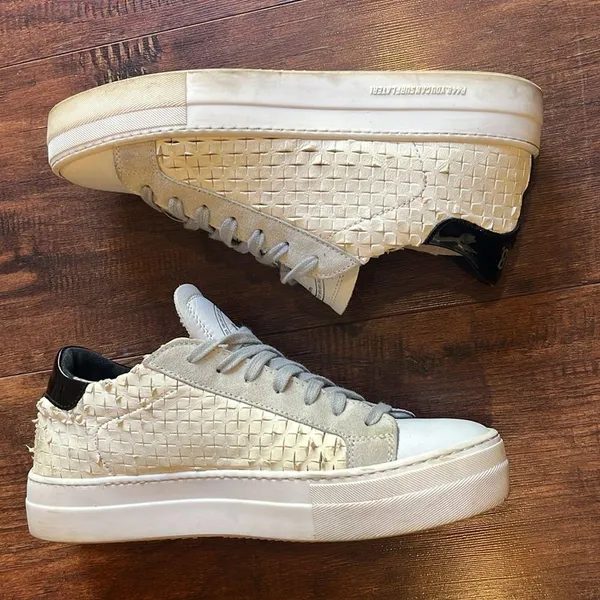 P448 Thea Overload Low Leather Trainers - Image 5