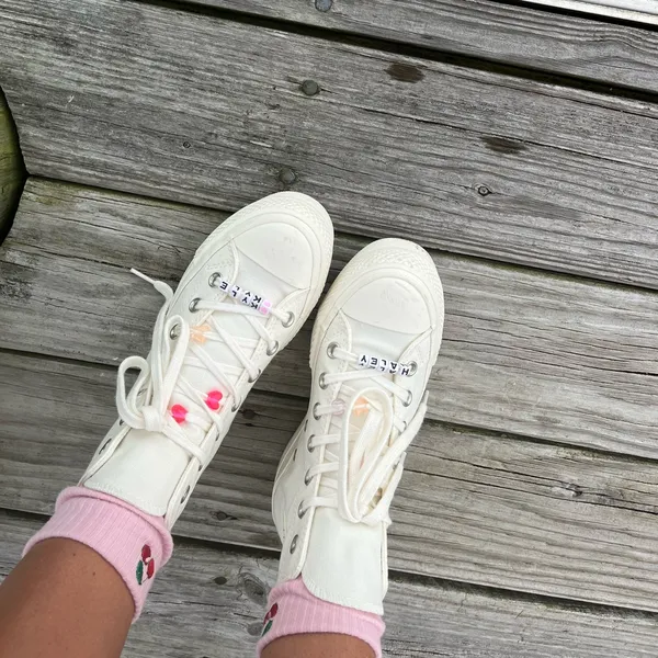 Converse platform sneakers with charms - Image 3