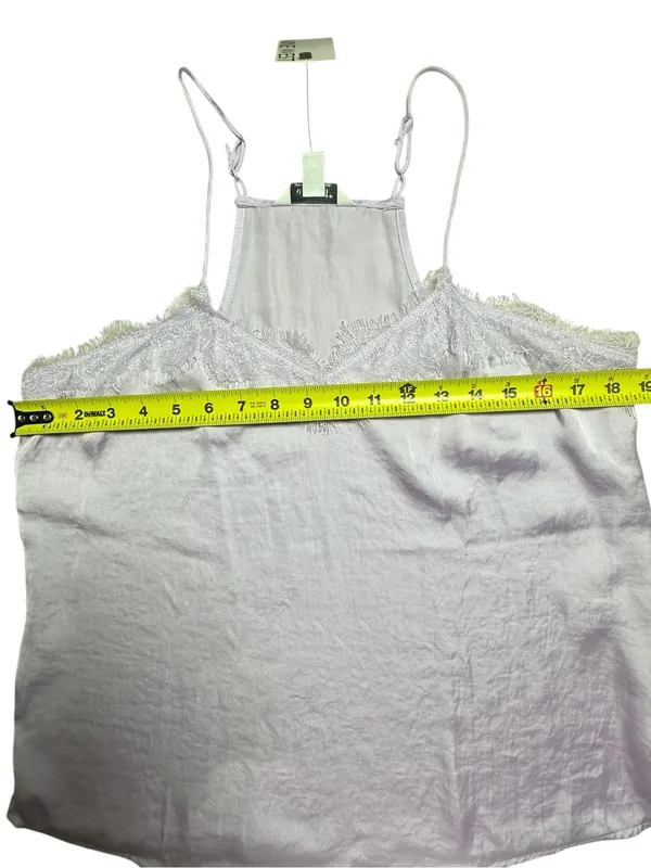 Nine West Women’s Medium Lavender Satin Lace Trim Camisole Tank Top NWT - Image 8
