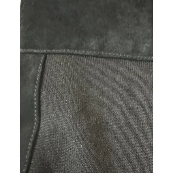 EUC VTG‎ Peter Nygard Leather Suede Knit Vest - size L Run Big Fit XL DEADSTOCK - Image 3