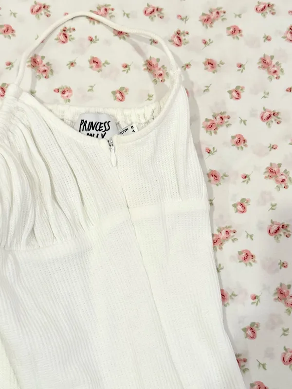 Princess Polly White Slow Dancing Mini Dress - Image 5