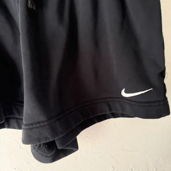 Nike Vintage 2000s Y2kSweat Shorts Black Drawstring Athletic Gym‎ Micro Mini M - Image 2