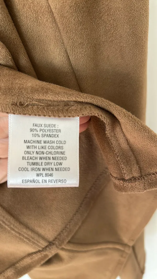 Faux Suede Cardigan - Image 3
