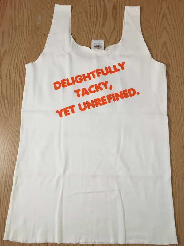 Hooters New Girl Rare Uniform Tank Faded Tag Clearwater Florida Faded Size Tag Size Large - Image 3