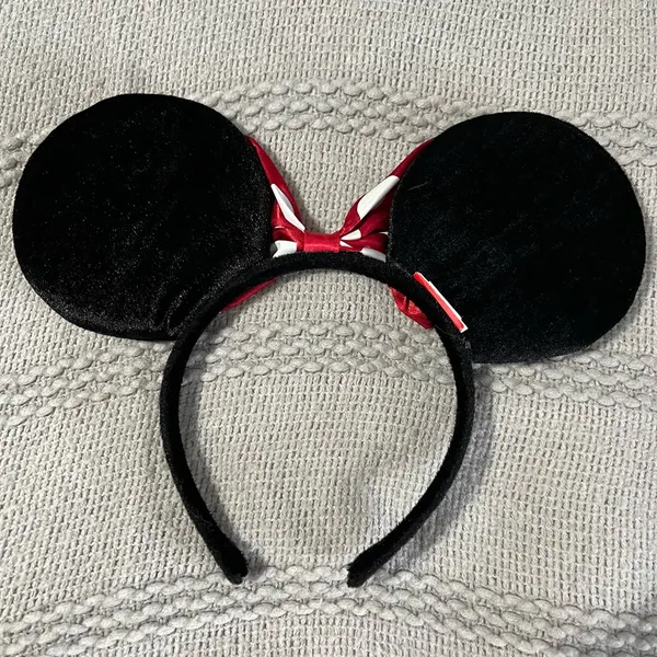 Disney Parks Red Minnie Mouse Ears Headband - Image 3