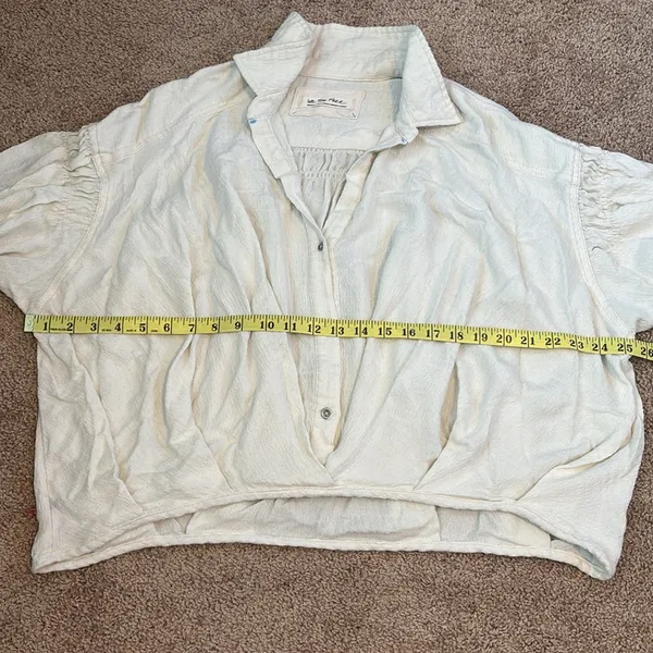 We The Free (Free people) Rockaway Oversized Ivory Top Women’s Size Medium - Image 11