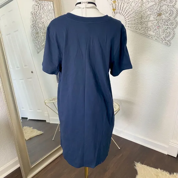 NWT Navy Blue Old Navy T-Shirt Casual Dress Size L - Image 4