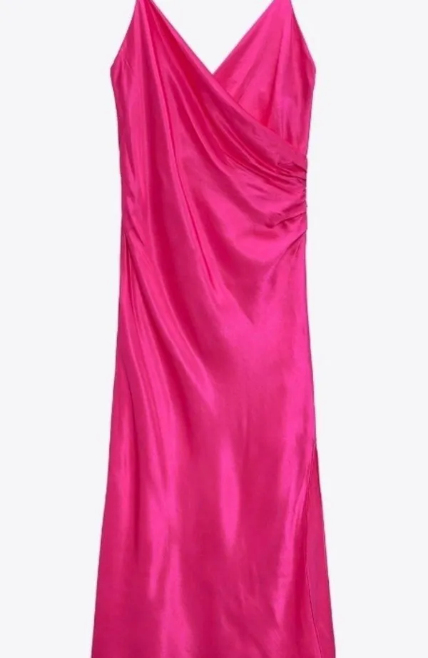 Zara Pink Midi Dress - Image 2