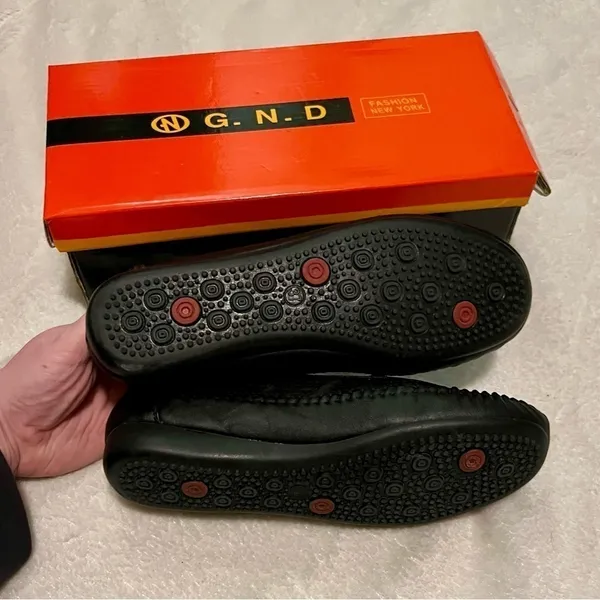 GND Black Loafers Shoes Size 7 - Image 5