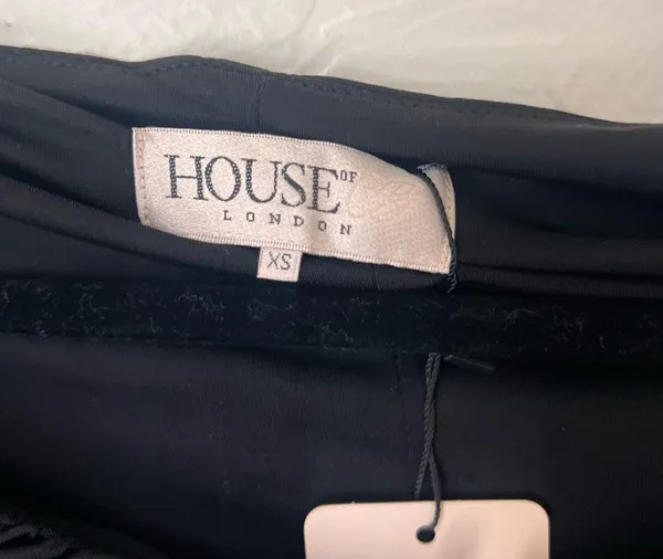 NWT House of CB Yili long sleeve black crop top size XS - Image 3