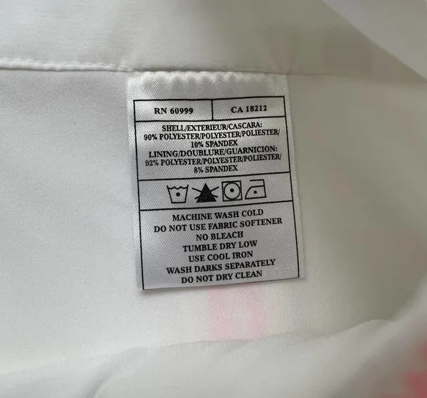 Antigua Skort Golf White Pink Size 8 - Image 7