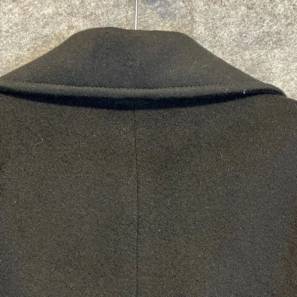 ALORNA Coat Women's Large Black Lapel‎ Collar Double Breasted Wool Blend Winter - Image 11