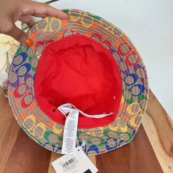 NWT Coach‎ Rainbow Signature Bucket Hat - Image 3