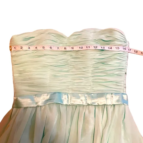 Strapless Sweetheart Neckline Mint Green Homecoming Prom Dress - Image 5