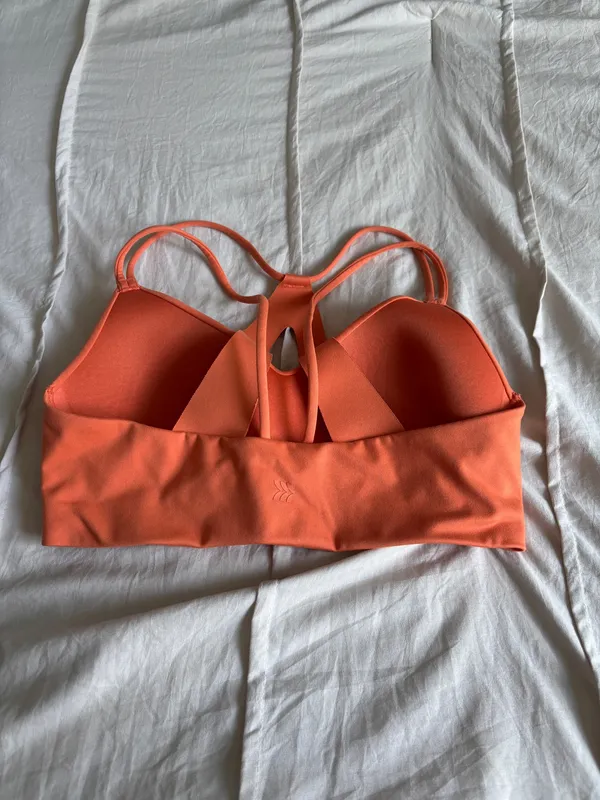 Orange All In Motion Strappy Sports Bra - Image 2
