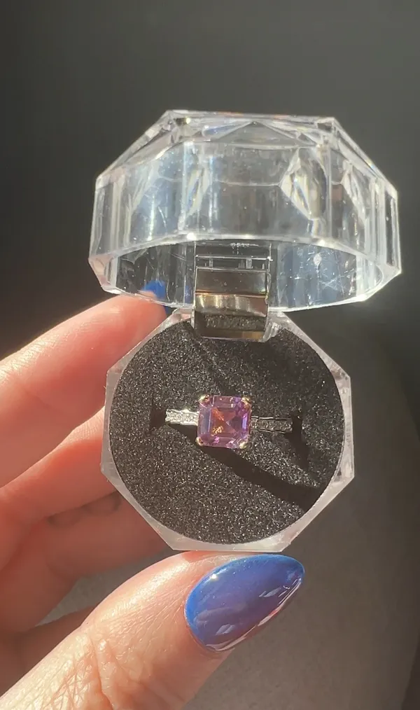 Amethyst Ring Sterling Silver 925 - Image 5