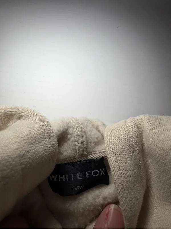 White Fox Boutique Cream Relaxed Pullover Hoodie - Image 2