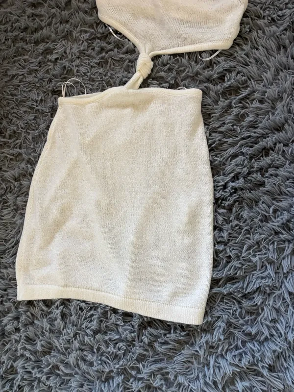 White Halter Dress - Image 5