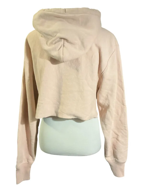 Champion Reverse Weave Cropped Hoodie Sweatshirt Soft Pink Women’s Medium - Image 2