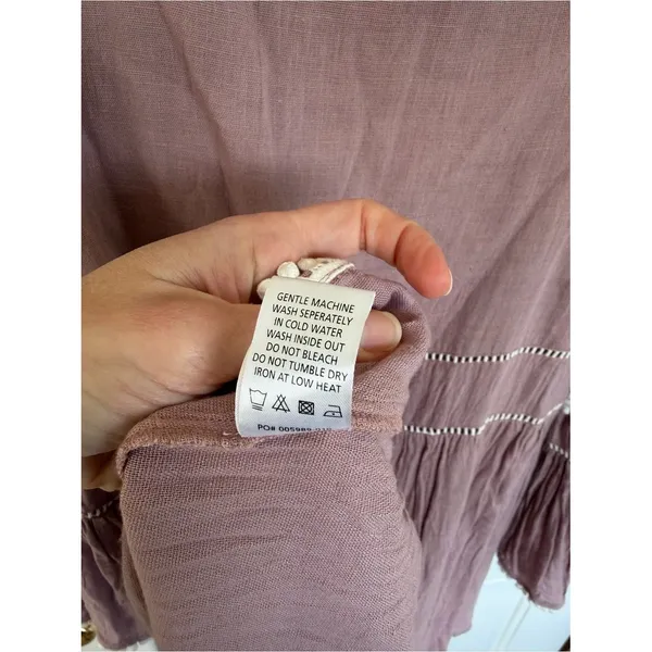 Show Me Your Mumu Romina Tunic Dress Mauve Boho Bell Sleeve Medium‎ - Image 7