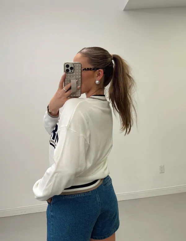 BOUTIQUE NEW YORK SWEATER TOP White - Image 2